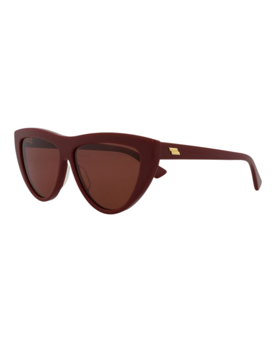 Bottega Veneta Cat Eye-Frame Acetate Sunglasses With Saddle Nose Bridge