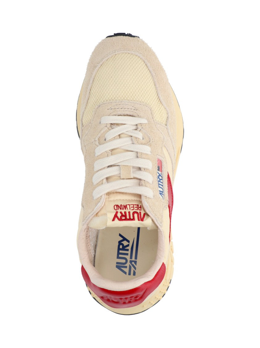 Autry "Reelwind" Low-Top Sneakers Beige