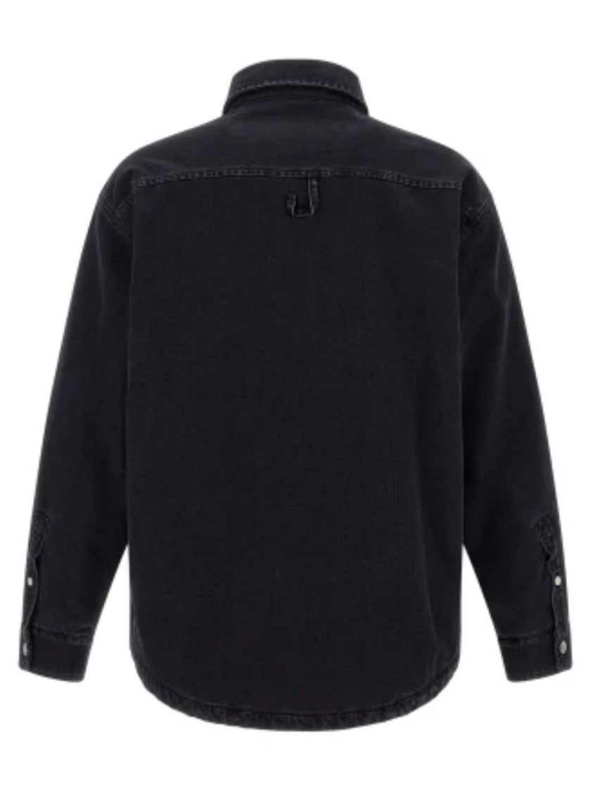 Jacquemus Black Faded Cotton Denim Boulanger Shirt