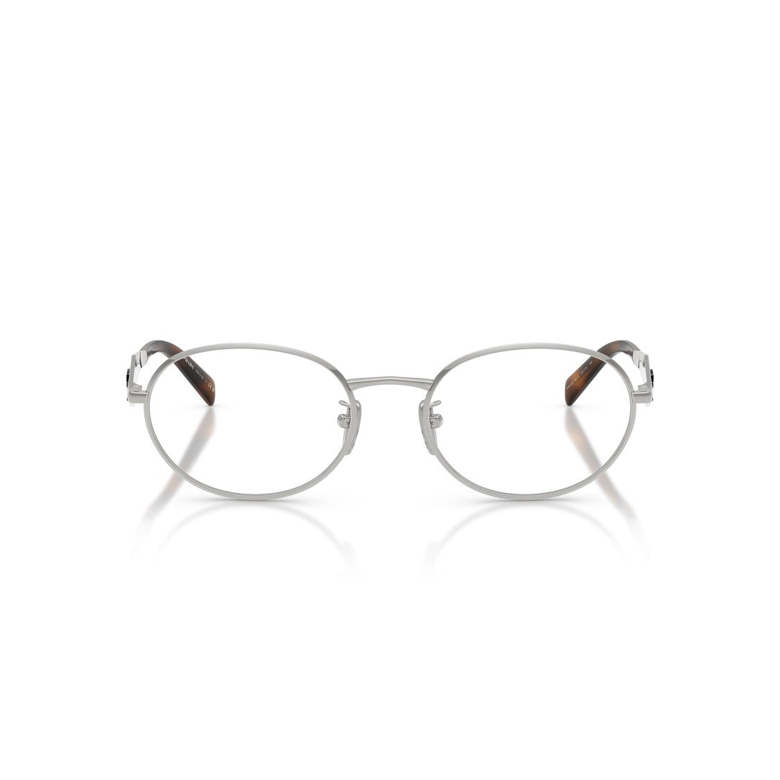 Prada 0Pr D53vd Oval Silver Metal Frame Eyeglasses