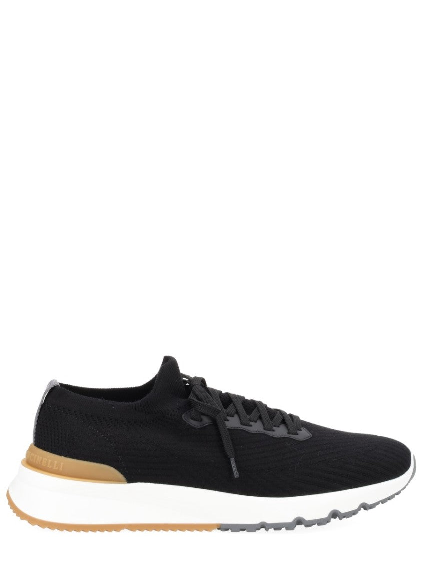 Brunello Cucinelli Knitted Upper Sneaker With Streamlined Silhouette