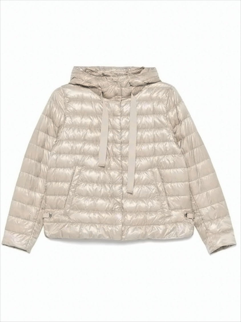 Herno Quilted Padded Jacket With Glossy Finish And Adjustable Hem
