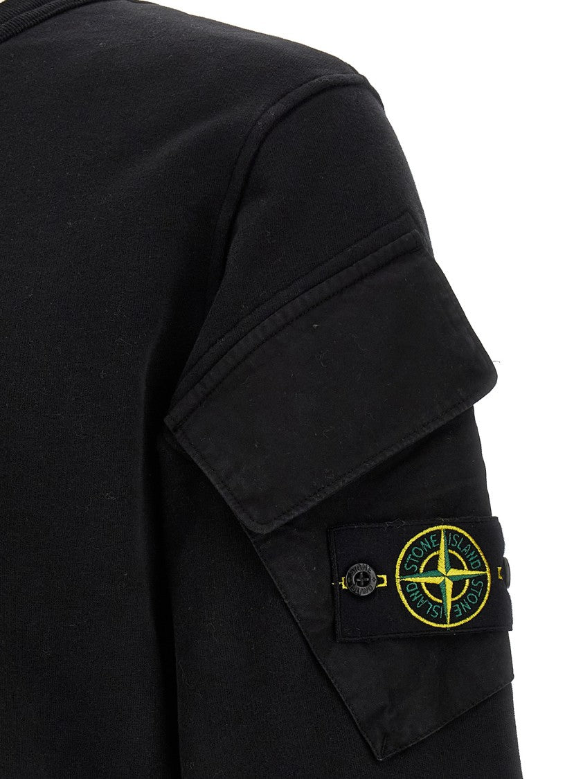 Stone Island Logo Badge Sweatshirt