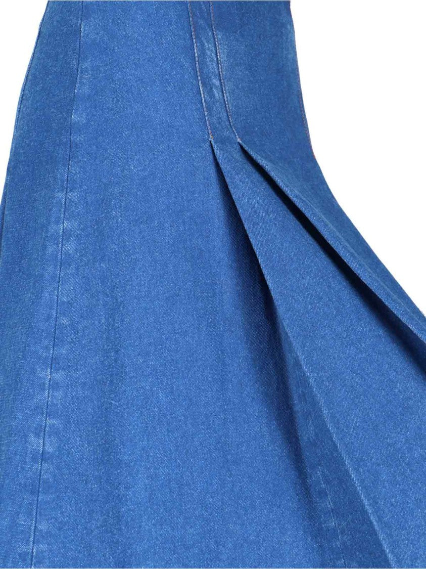 Marni Denim Midi Skirt – Blue