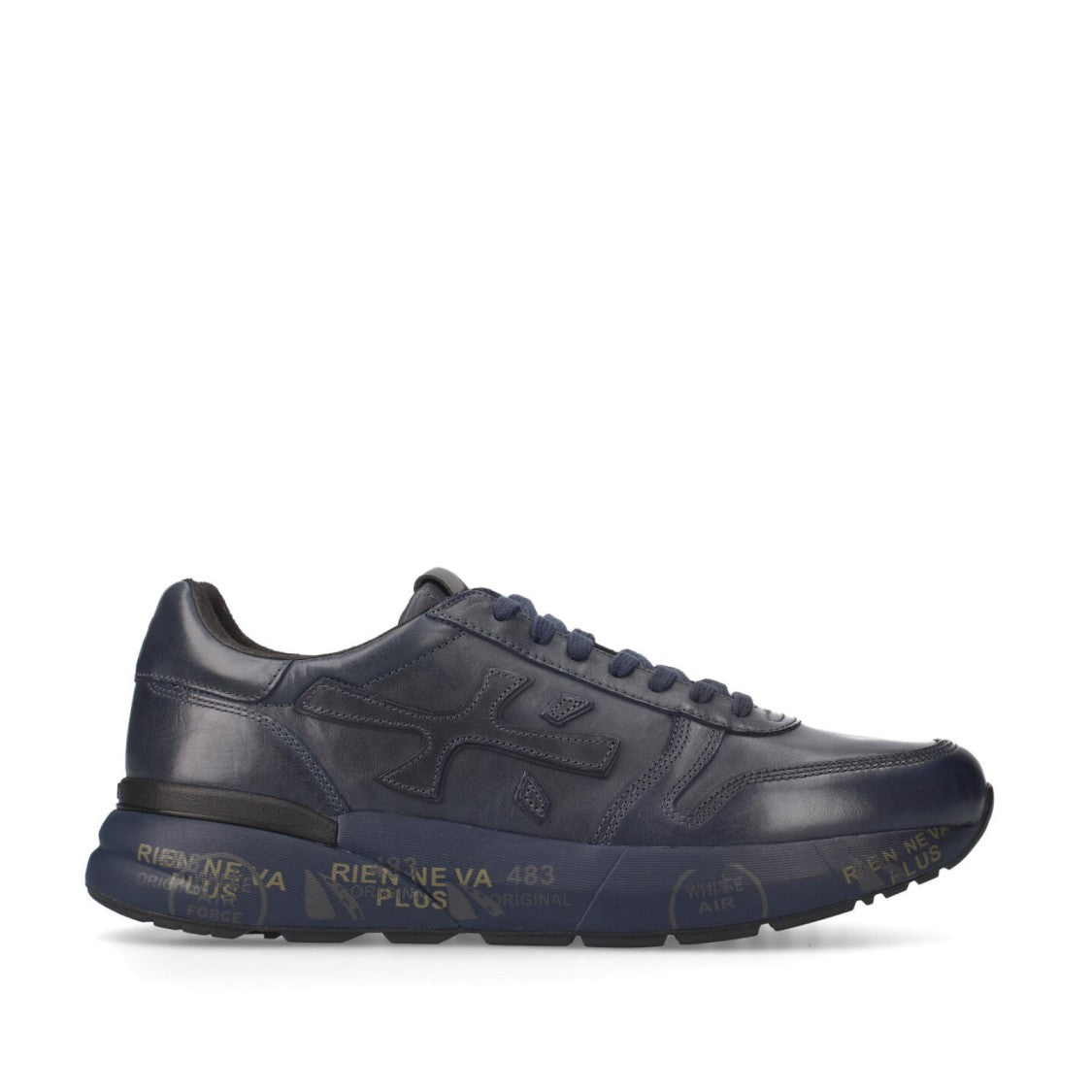 Premiata Mick Sneakers In Faded Blue Leather