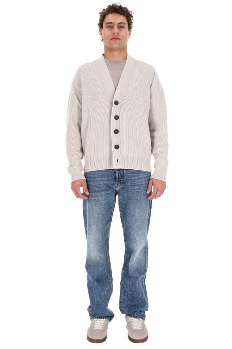 Drumohr Ribbed Pure Cashmere Cardigan