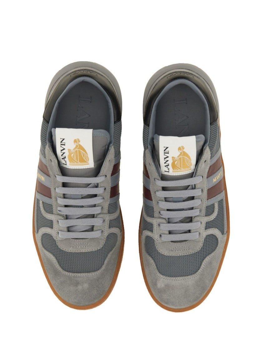 Lanvin Mesh, Suede And Nappa Leather Sneaker