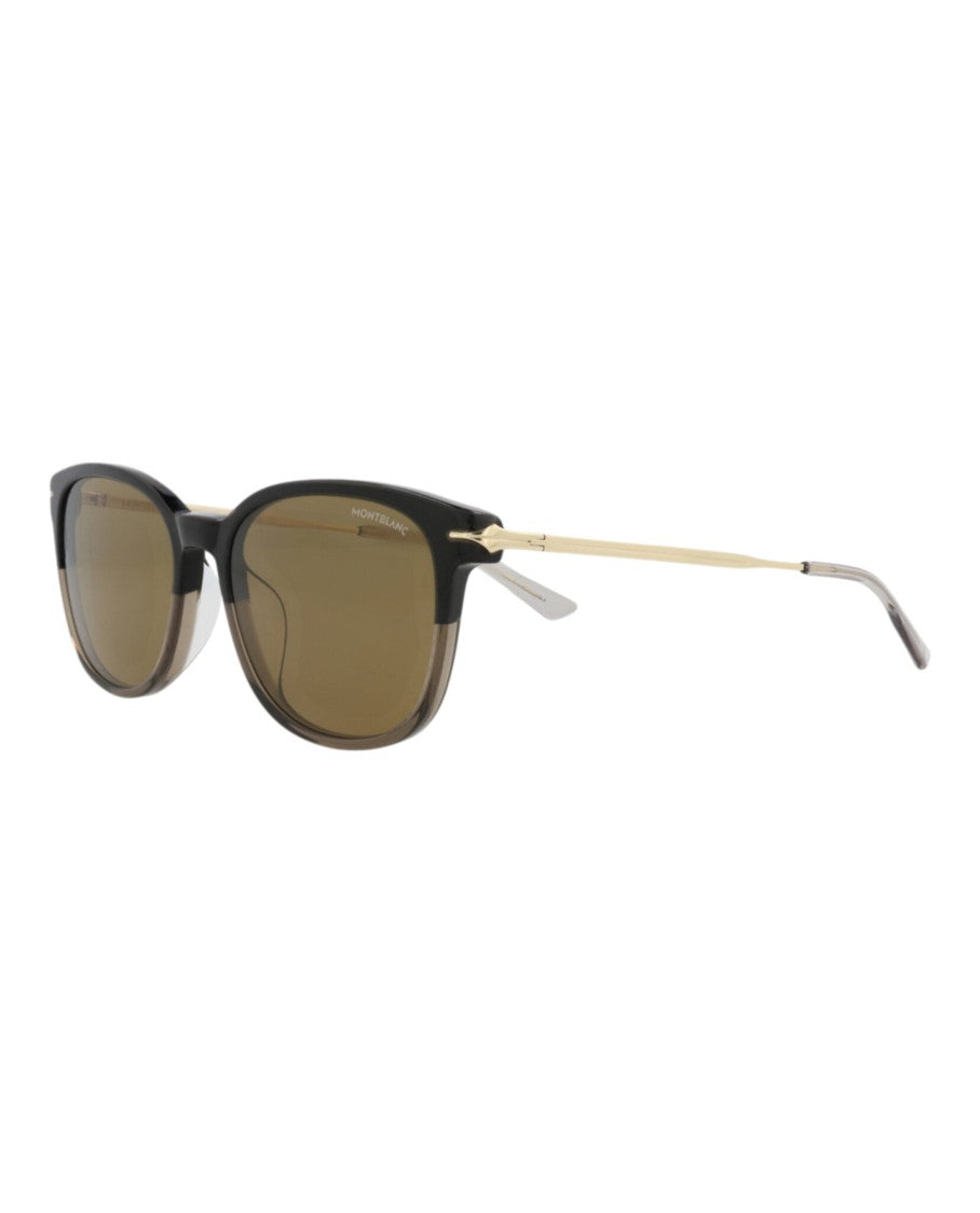Montblanc Square-Frame Recycled Acetate Sunglasses