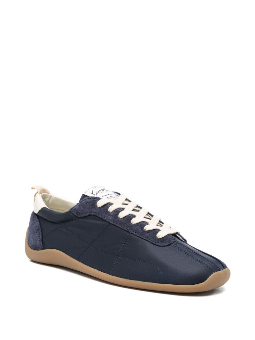 Kenzo Blue Panelled Lace-Up Rubber Sneakers