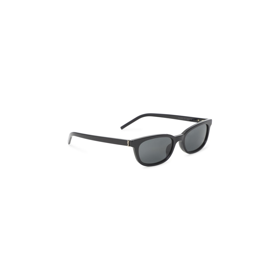Saint Laurent Rectangular Frame Sunglasses With Glossy Finish