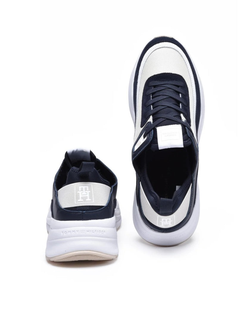 Tommy Hilfiger Blue Beige Sporty Runner Sneakers