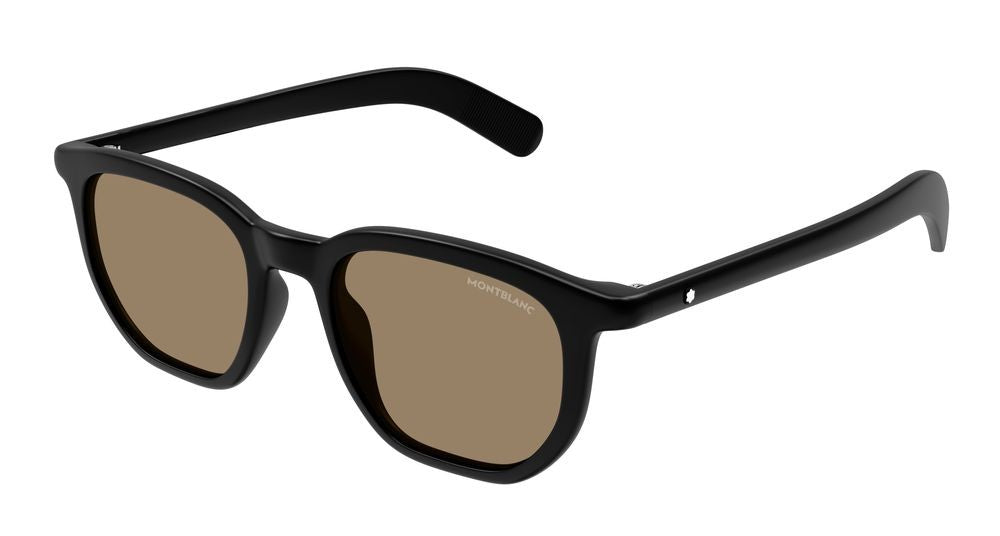 Montblanc Sunglasses Montblanc Mb0352s 007 Black Black Brown 50/19/145