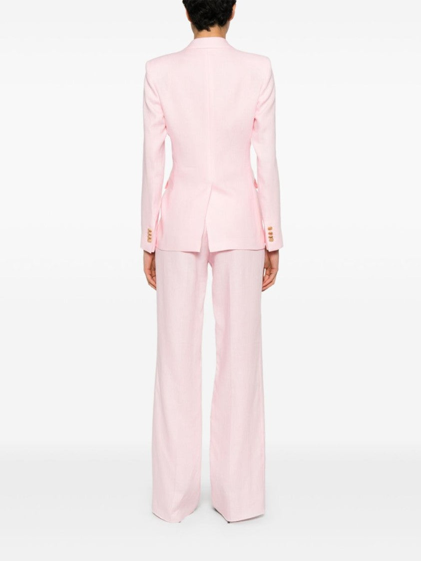 Tagliatore Tailored Double-Breasted Suit Jacket With Gold-Tone Accents