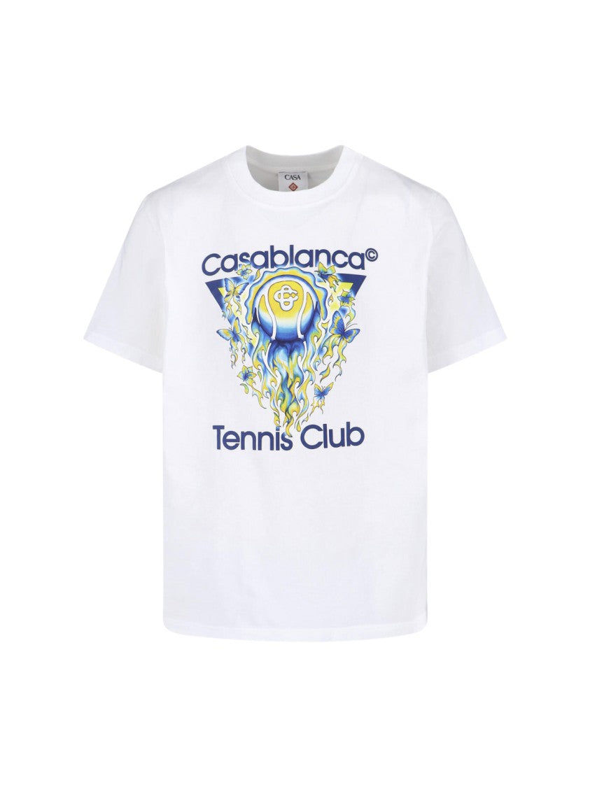 Casablanca White Tennis Club Icon T-Shirt