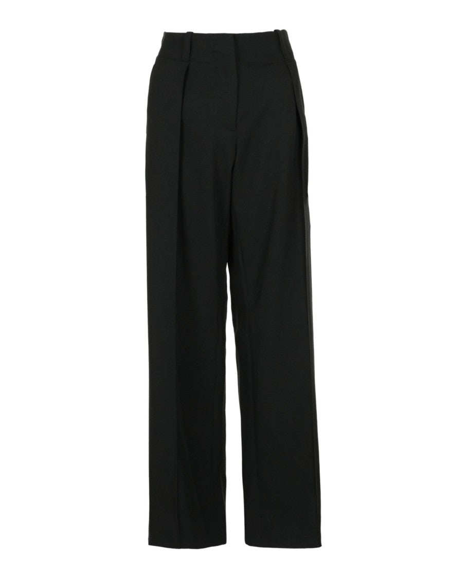 Ferragamo Pleated Wide Leg Trousers