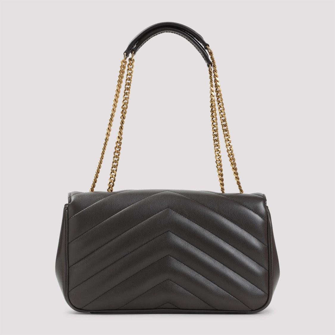 Saint Laurent Chevron Quilted Matelassé Leather Shoulder Bag