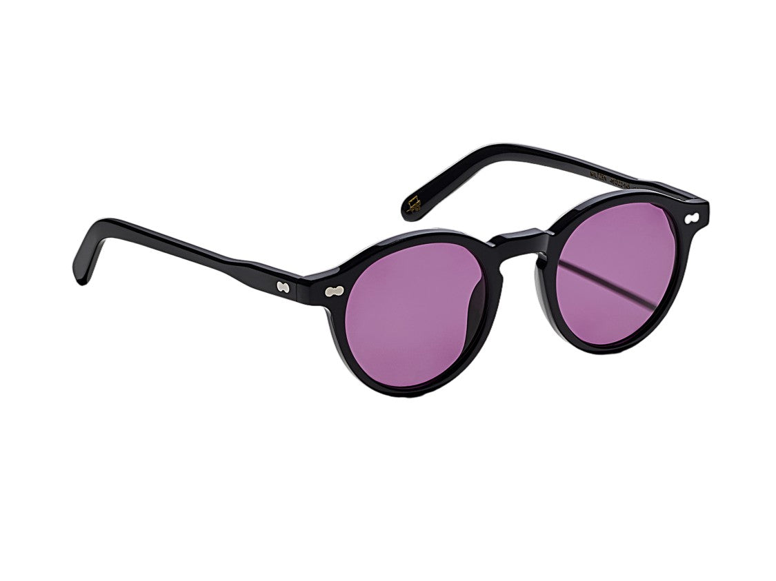 Moscot Purple Or-Mlb2-S Black Round Sunglasses