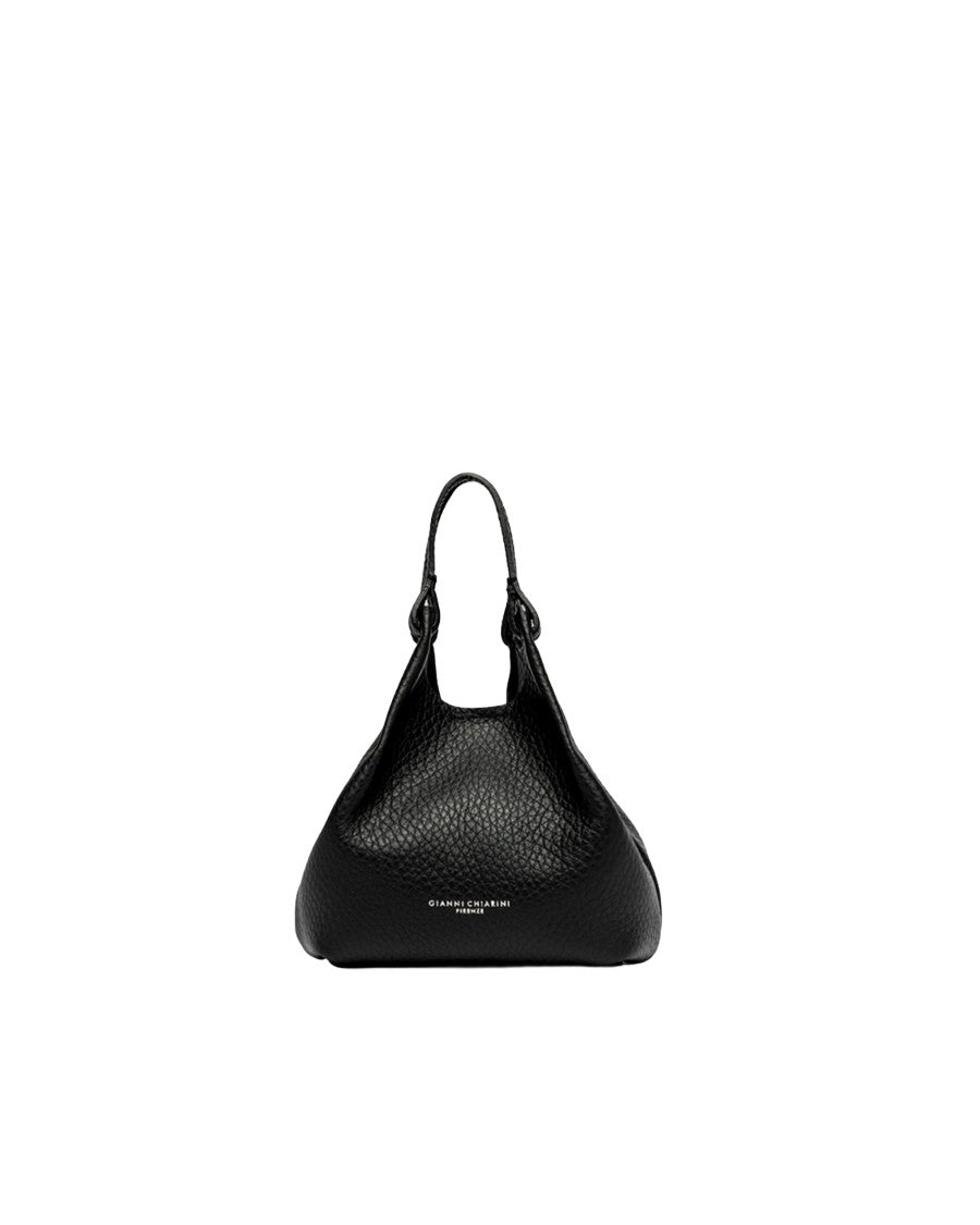 Gianni Chiarini Black Dua Leather Crossbody Bag