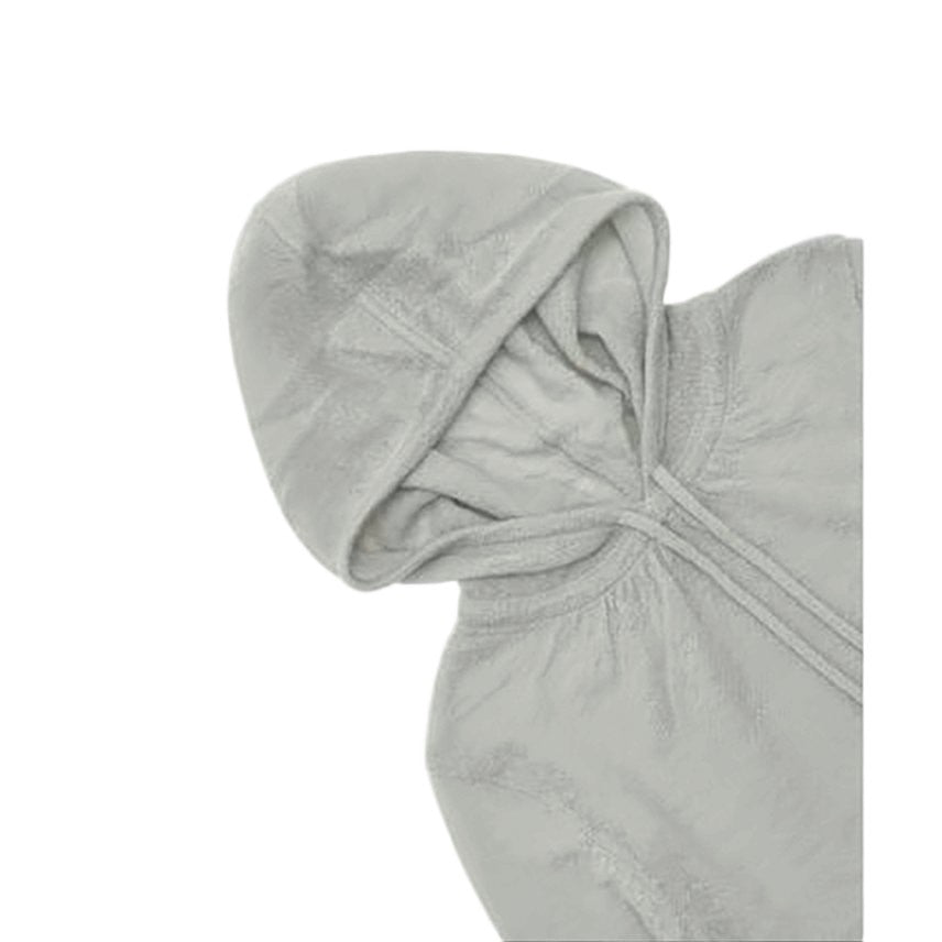 Amomento Heathered Knit Long-Sleeve Hoodie With Cropped Hem