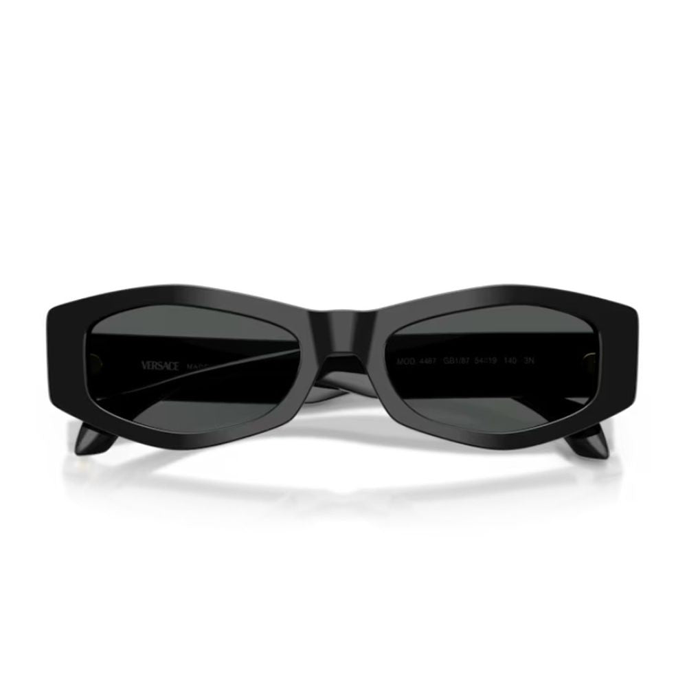 Versace 0Ve4487u Signature Geometric Black Acetate Sunglasses