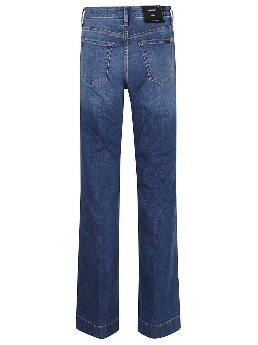 7 For All Mankind High-Waisted Wide Flared Jeans