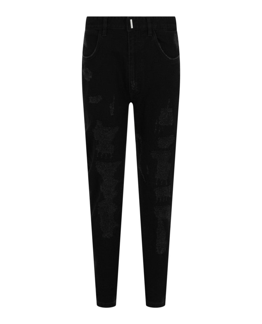 Givenchy Slim Fit Destroyed Denim Jeans