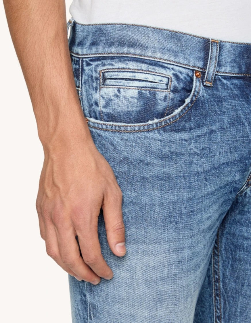 Dondup Straight-Fit Medium Blue Jeans