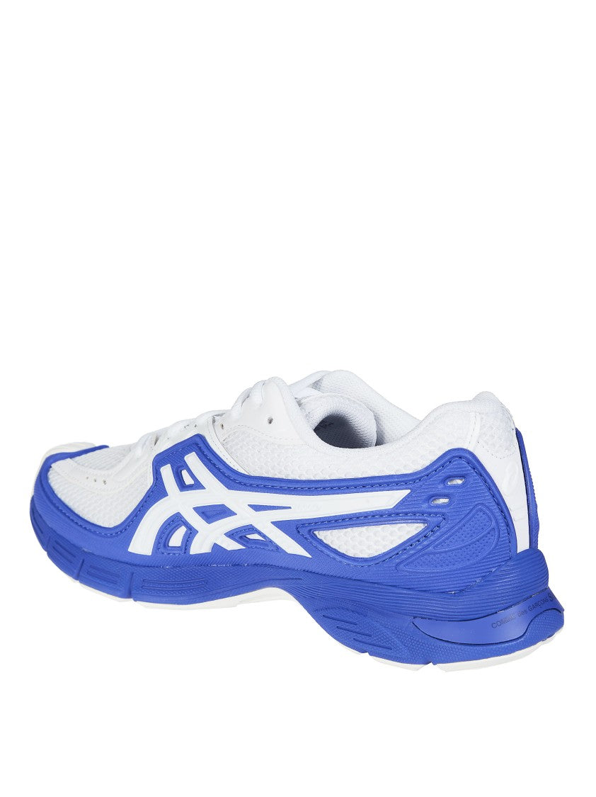 Comme Des Garçons White Mesh Blue Overlays Sneakers