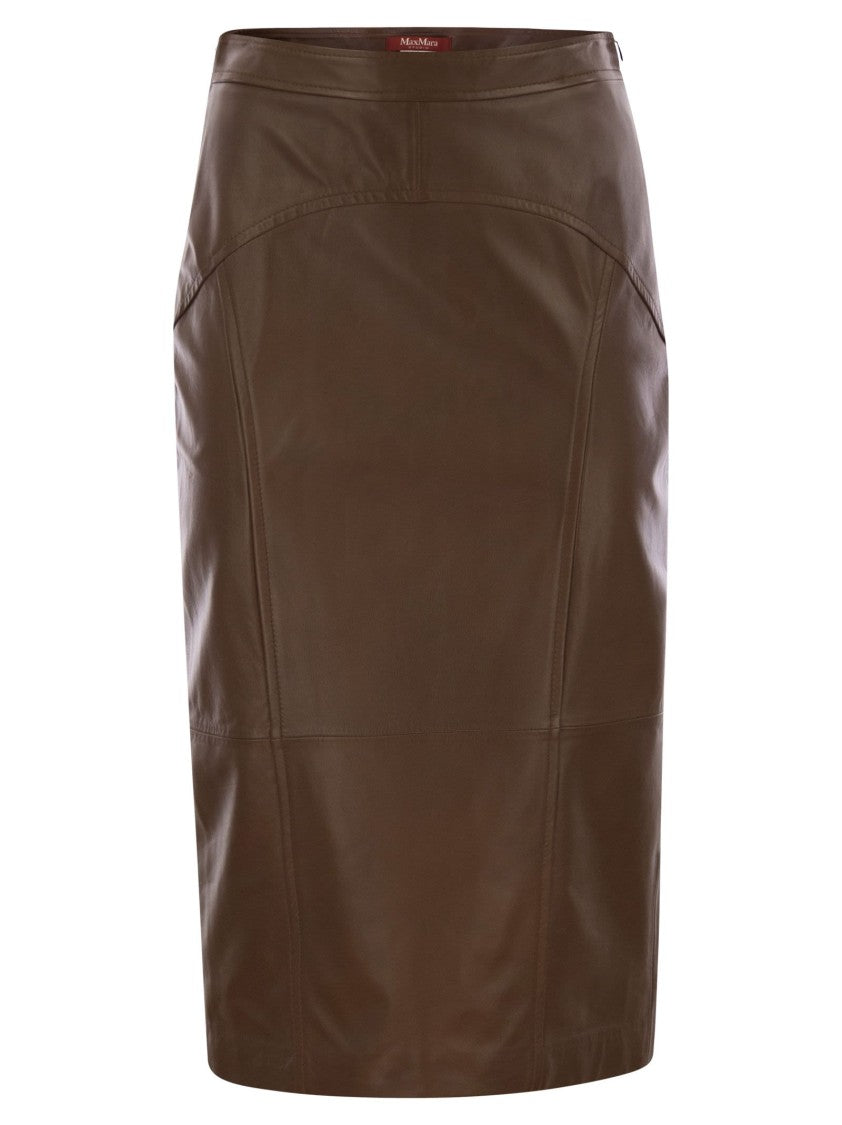 Max Mara Taiga - Nappa Leather Pencil Skirt