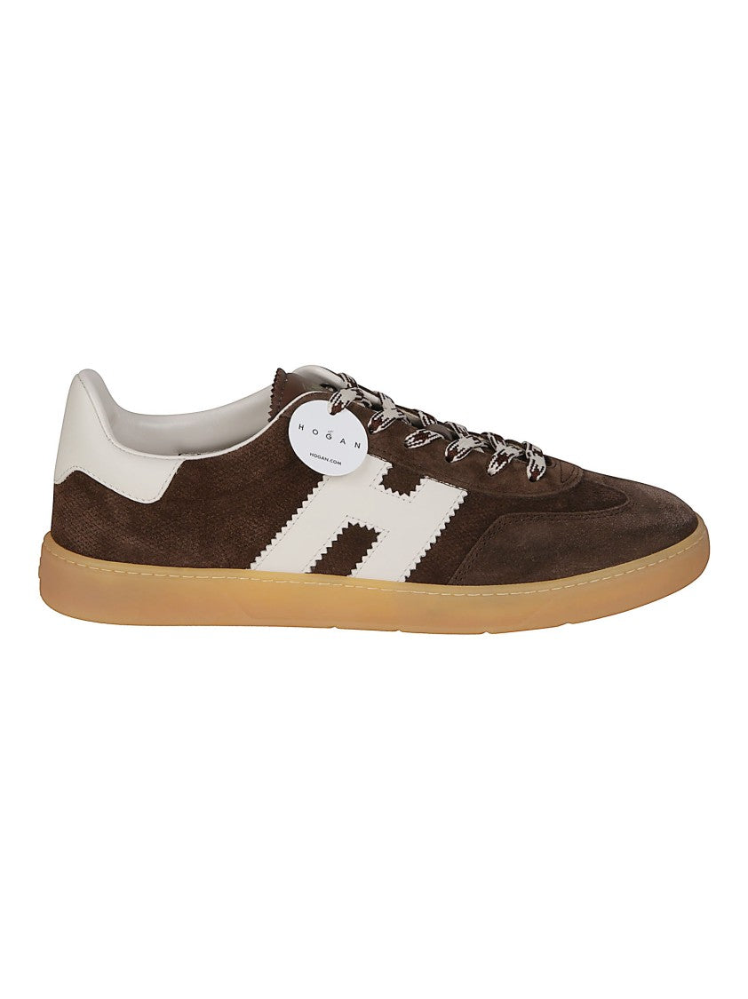 Hogan Brown Cool Suede Sneakers