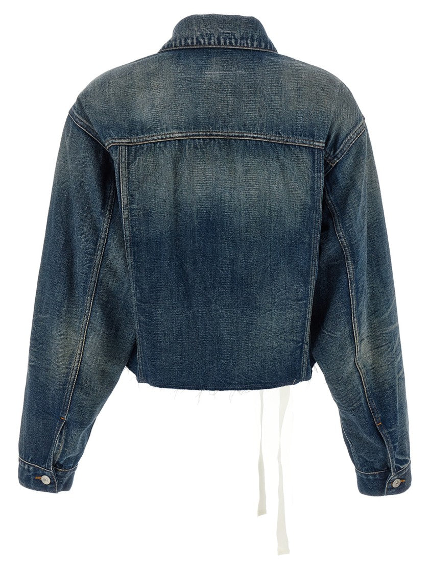 Mm6 By Maison Margiela Tape Denim Jacket