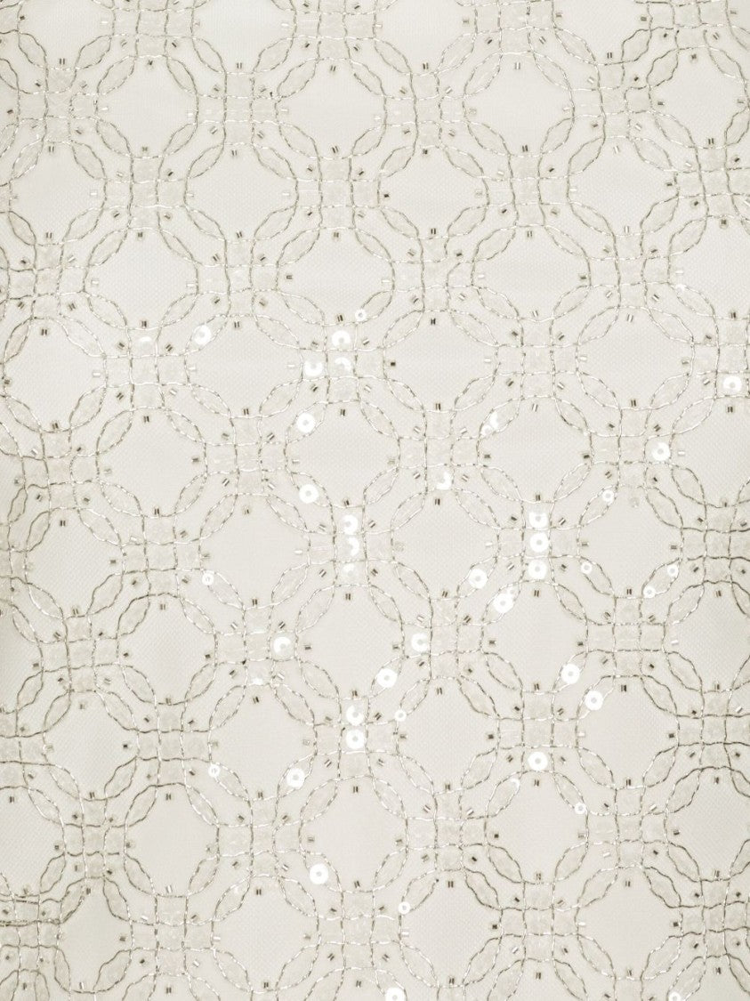 Rotate Sleeveless Mini Dress With High Neckline