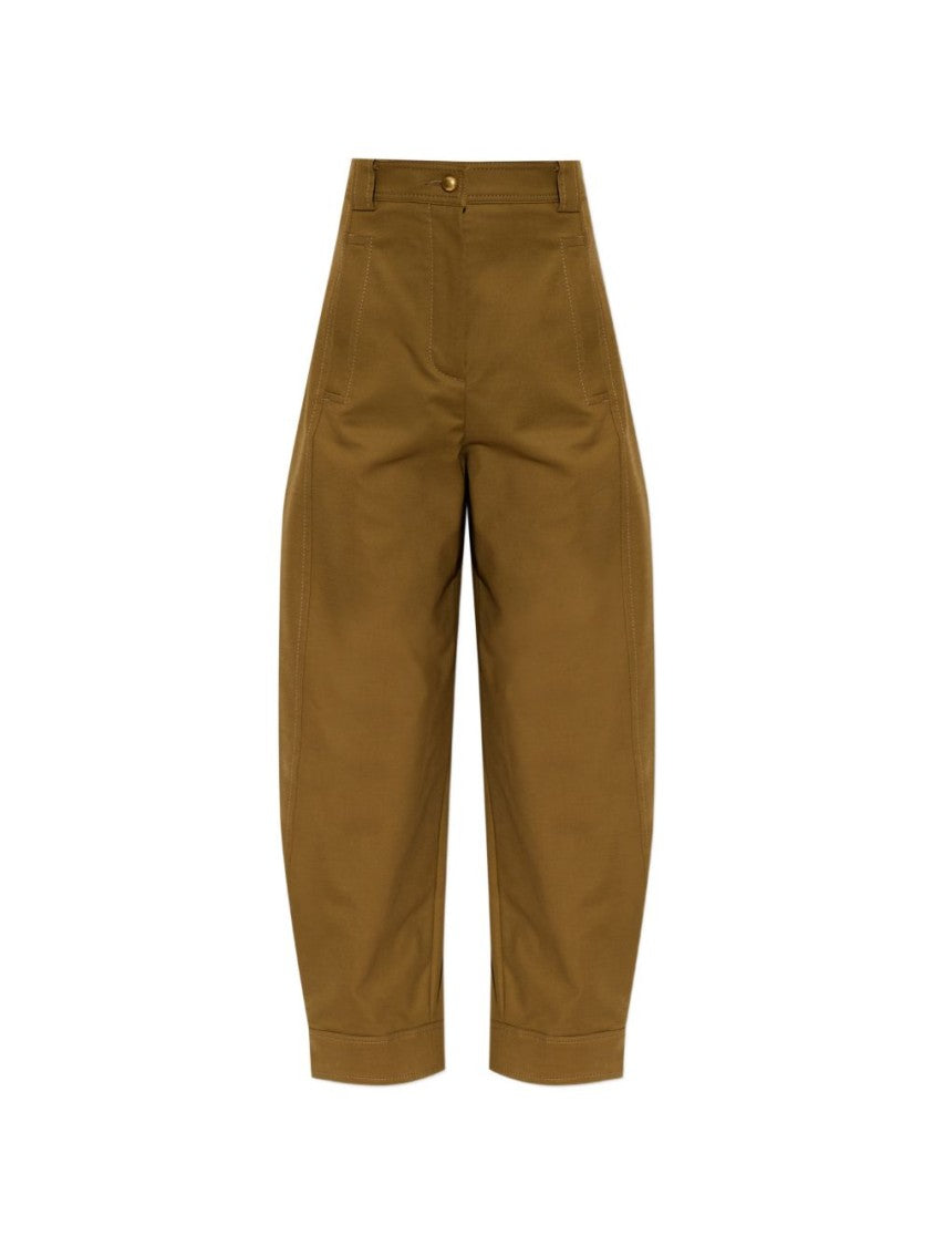 Max Mara High Waist Cropped Seam Trousers