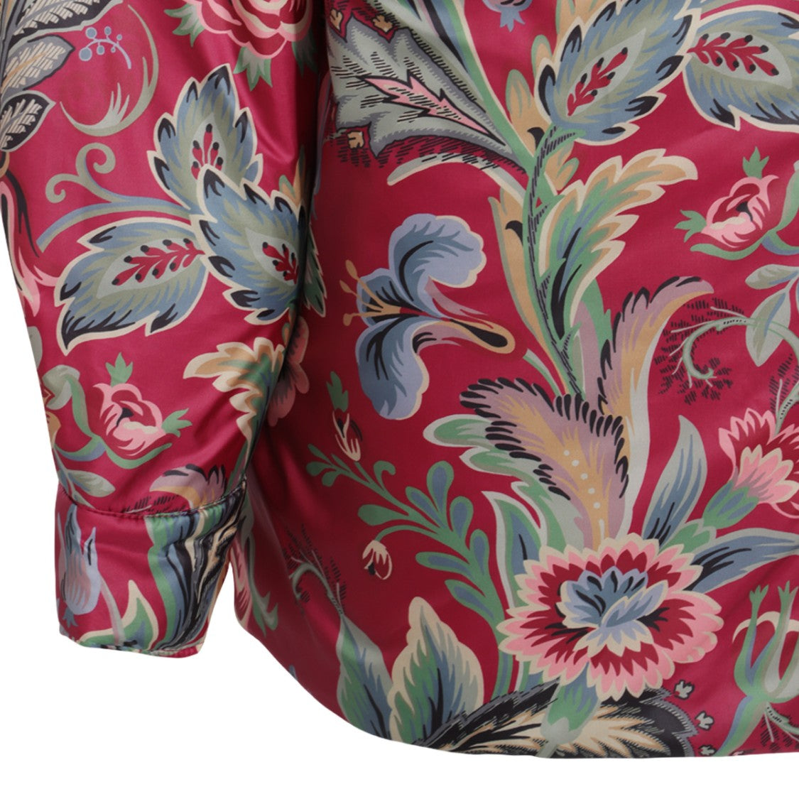 Etro Floral Patterned Coat With Classic Collar