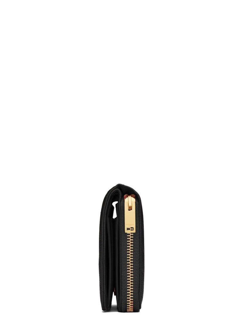 Saint Laurent Cassandre Matelassé Chevron Quilted Leather Wallet