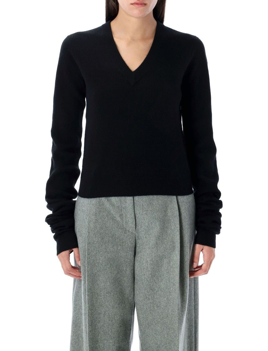 The Garment Como Sleeve Knit Sweater With Flattering V-Neck