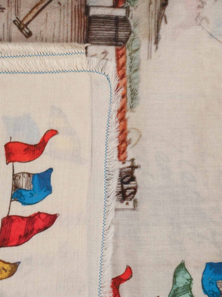 Faliero Sarti Little Baloon Cotton Flag Scarf