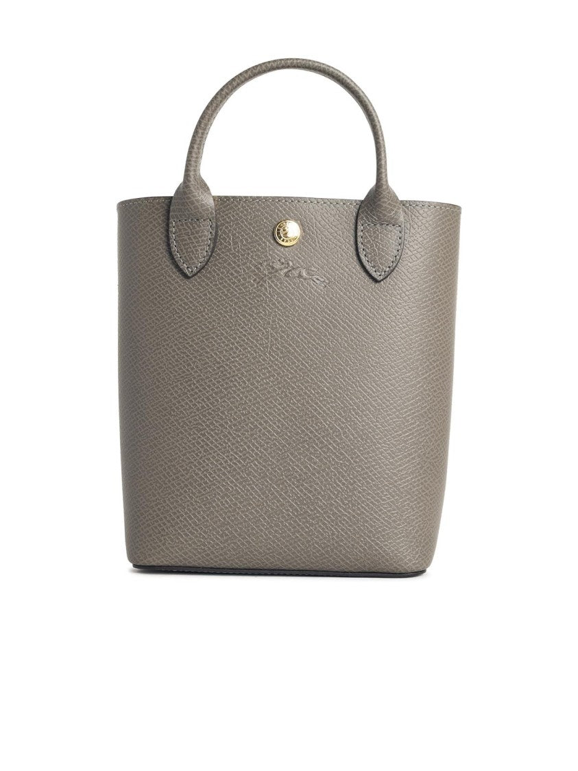 Longchamp Xs Epure' Dove Grey Leather Bag