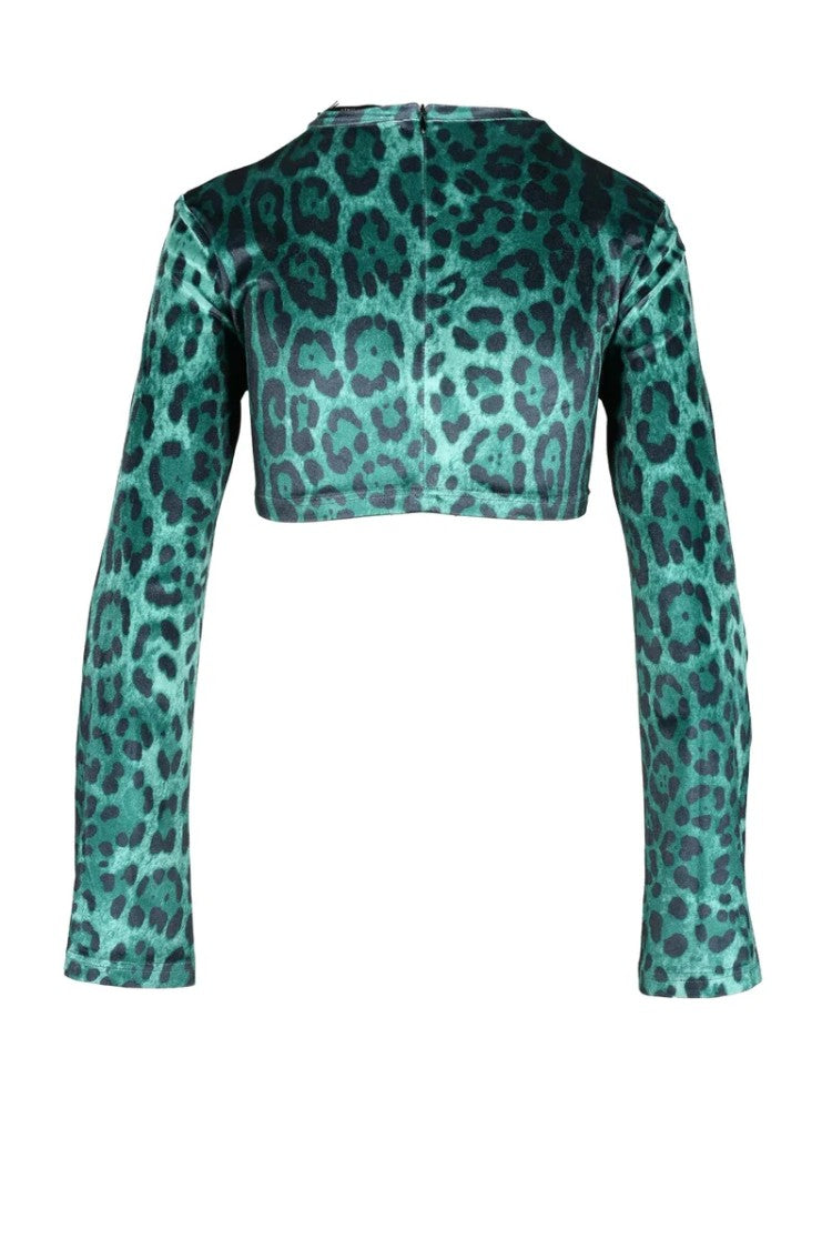 Alberto Audenino Stretch Polyester Top - Green