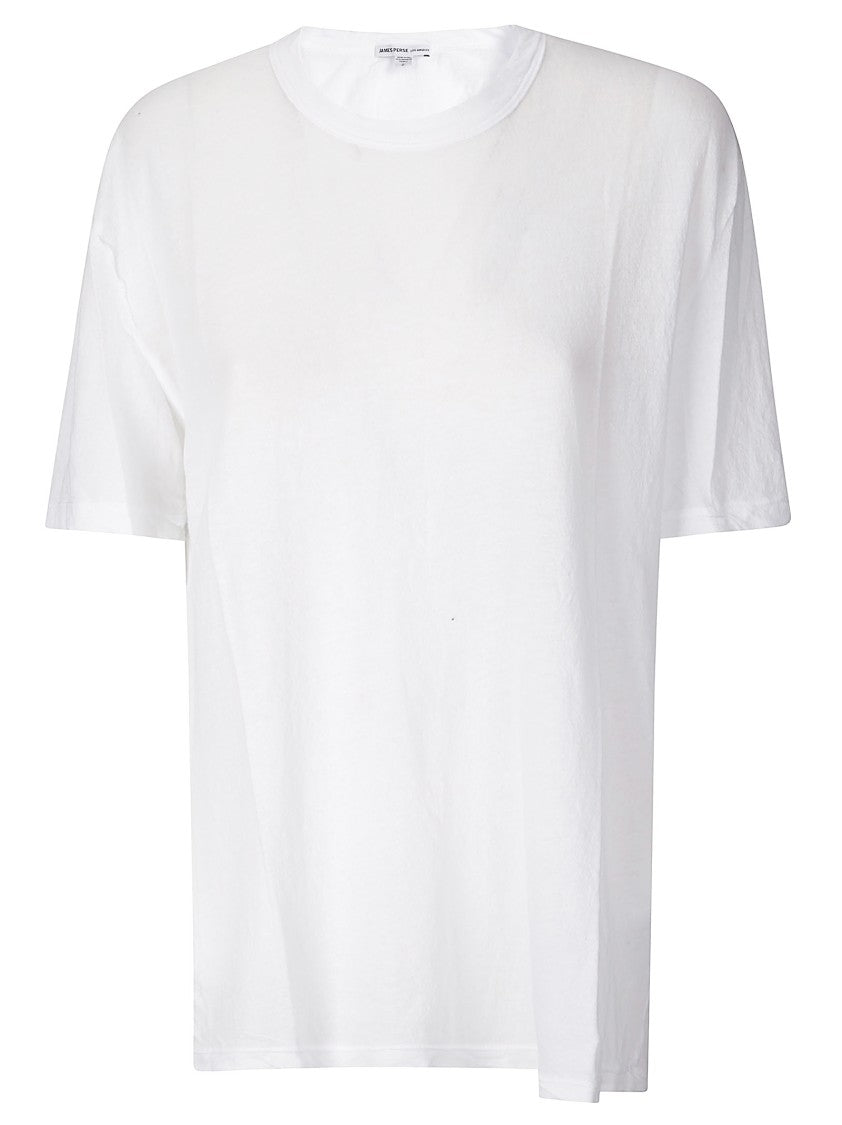 James Perse Crepe Jersey Oversized S/S Crew T-Shirt