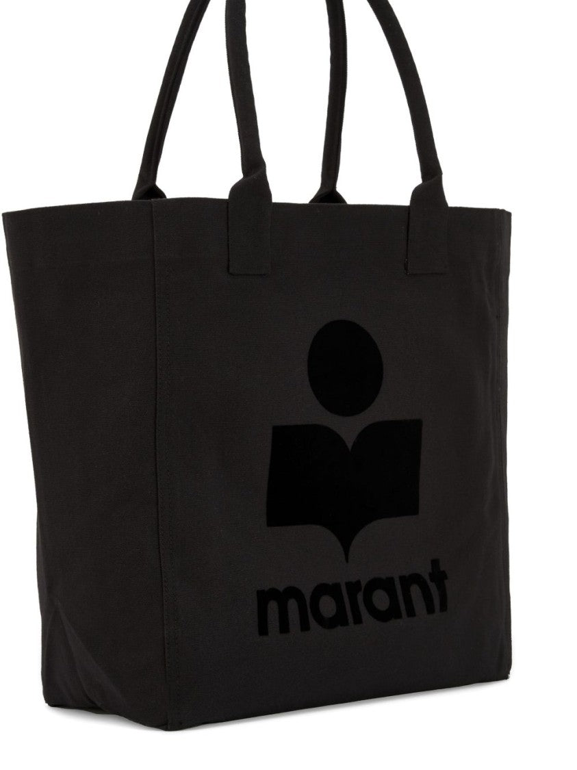 Isabel Marant Yenky Logo-Emblem Cotton Canvas Tote Bag