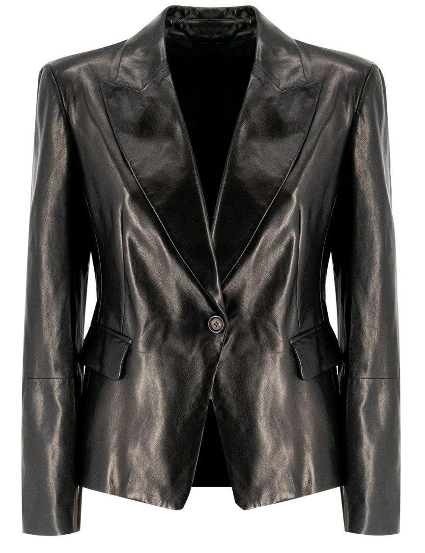 Brunello Cucinelli Soft Nappa Leather Jacket