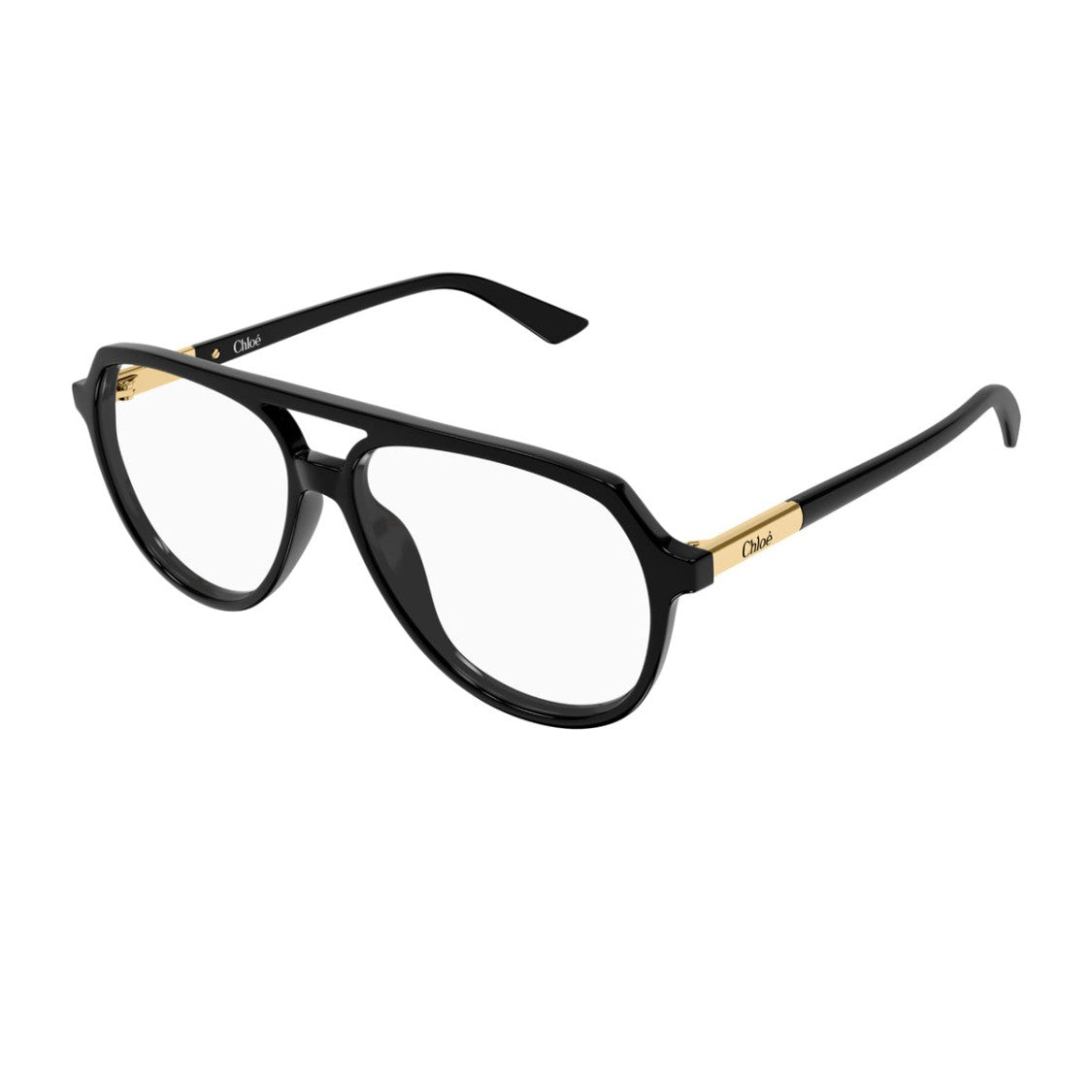 Chloé Black Ch0366o Aviator Oversized Acetate Sunglasses