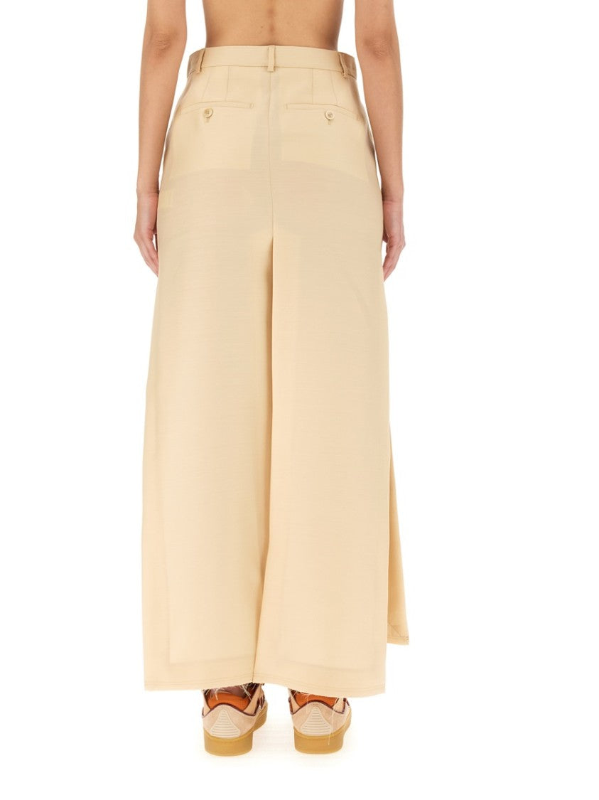 Lanvin Floor-Length Tailored Skirt With Concealed Closure