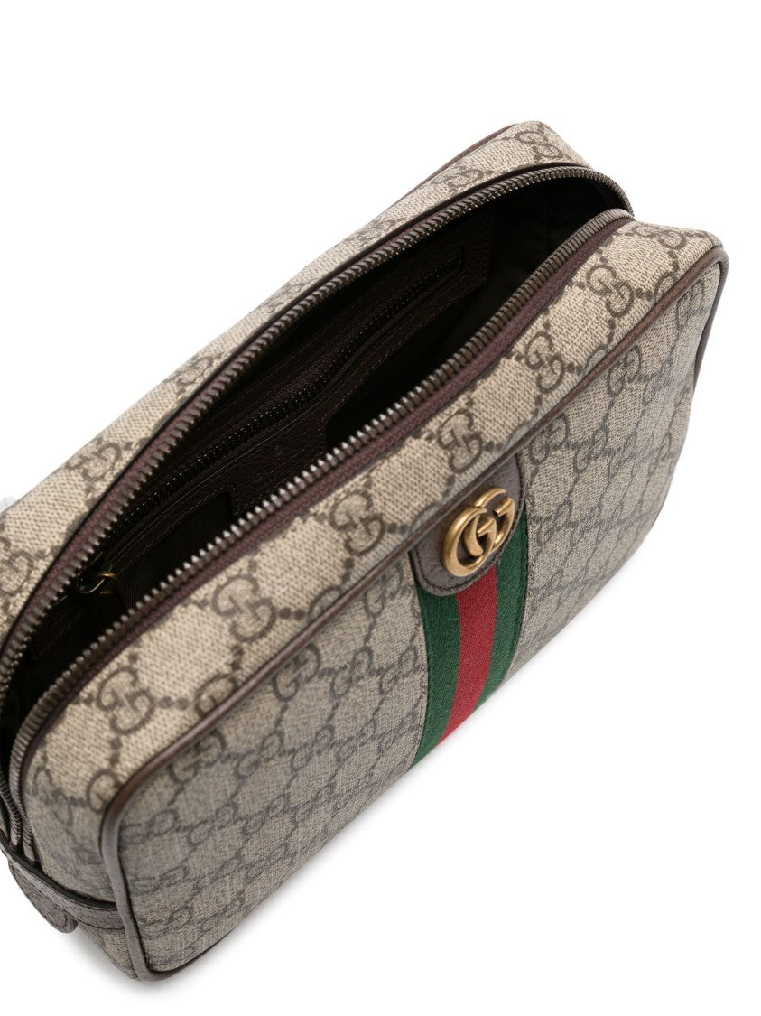 Gucci Beige Gg Monogram Canvas Toiletry Bag