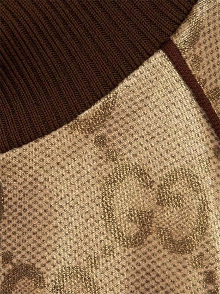 Gucci Glossy Monogram Bomber Jacket