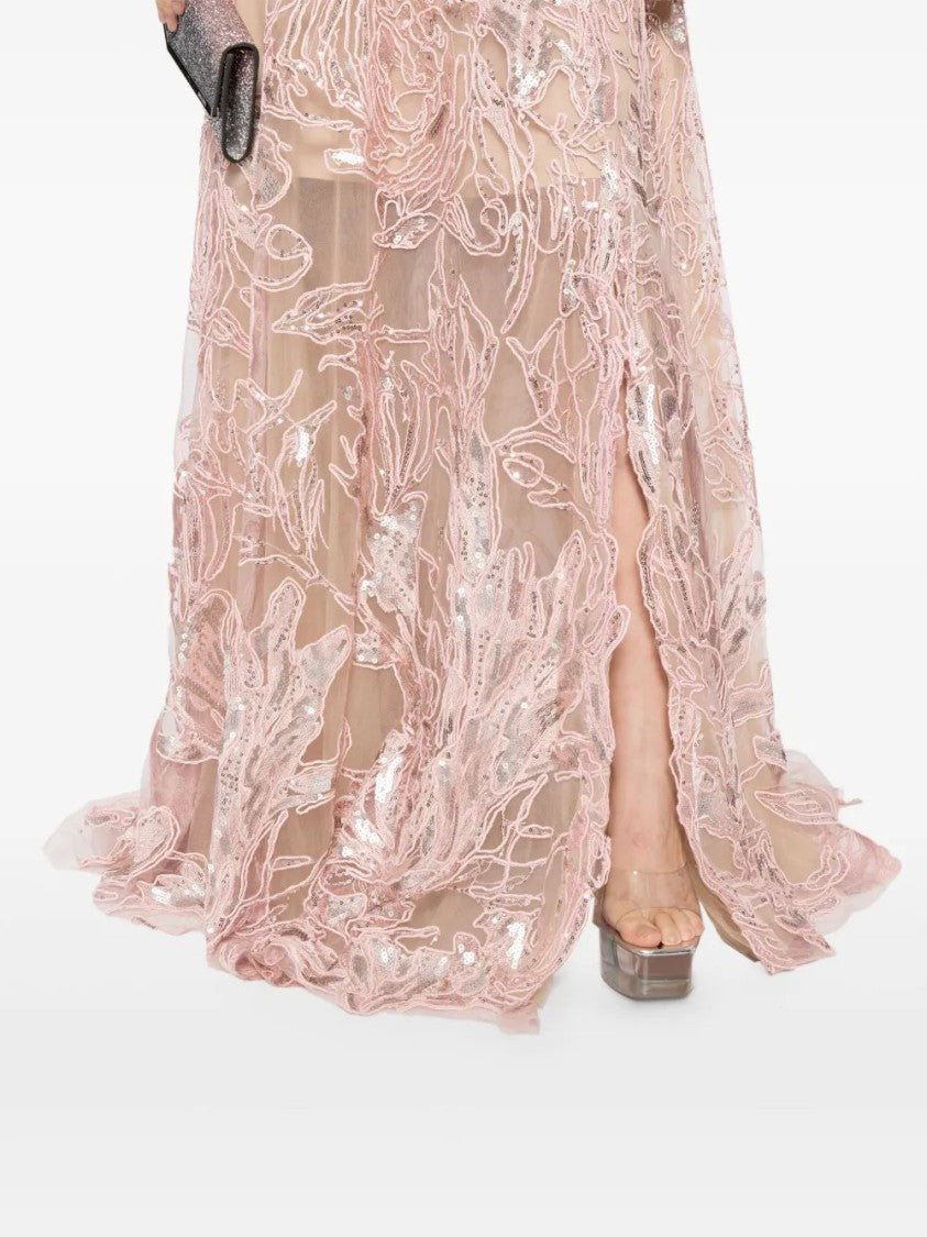 Saiid Kobeisy Embroidered Long Dress