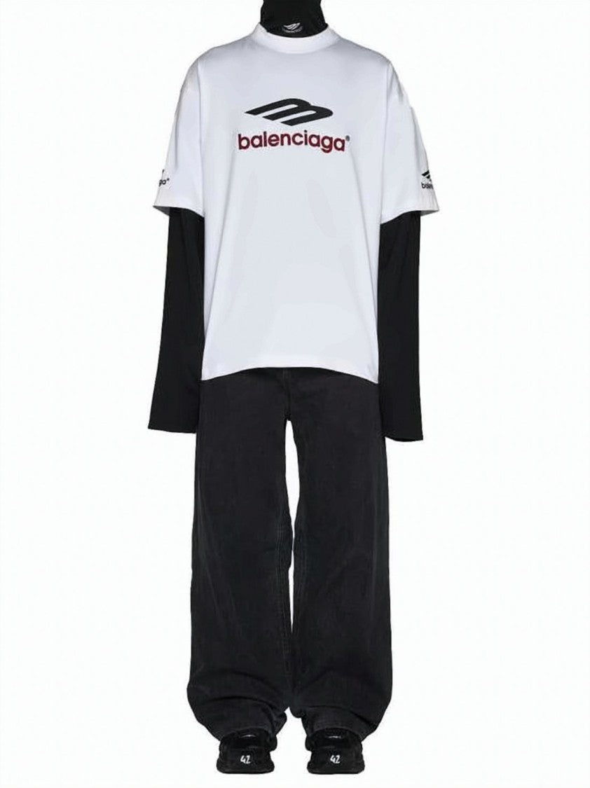 Balenciaga Wide-Leg Denim Pants With Classic Five-Pocket Design