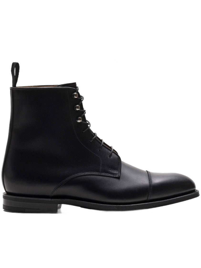 Church's Black Leather Edworth R 2.0 Lace-Up Boots
