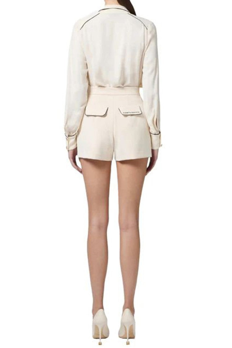 Elisabetta Franchi Silk Viscose Shirt With Flowing Silhouette